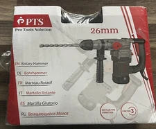 Towallmark Pro Tools Solutions Corded Rotary Hammer Drill + Accessories  New/L