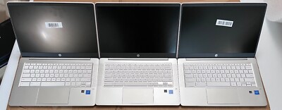 Lot of 3 Defective HP Chromebook 14A-NA0023NR Intel N4020 1.1GHz 4GB 32GB 14'' A4