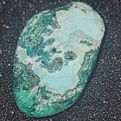 9 Gram Cab Druzy Gem Silica Chrysocolla  Specimen Cabbing Rough Gem