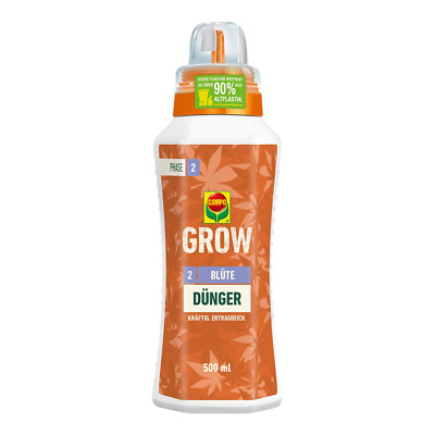 COMPO GROW Blüte Spezialdünger Indoor Outdoor Blütephase mineralisch Grün 500ml