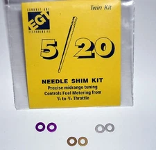 TWIN Carb Needle Shim Kit for Mikuni Carburetors
