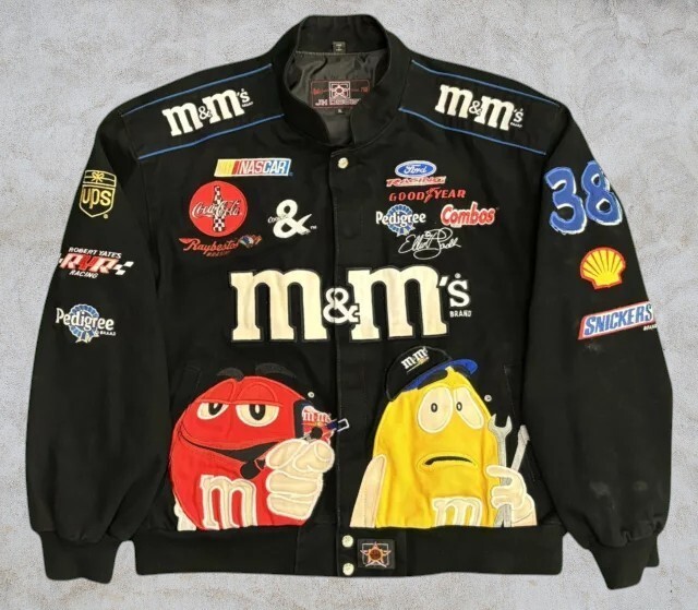 NASCAR M&M's ジャケット Vintage JH Design Nascar M&M's Ken Schrader #36 NASCAR Racing