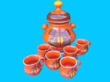 1970er Stylisches Bowl Service mit 5 Bowls von Cortendorf handbemalte Keramik