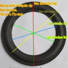 1 20Pcs 4.5"inch Speaker Surround rubber Edge Audio repair Part Anti-side/WL106A