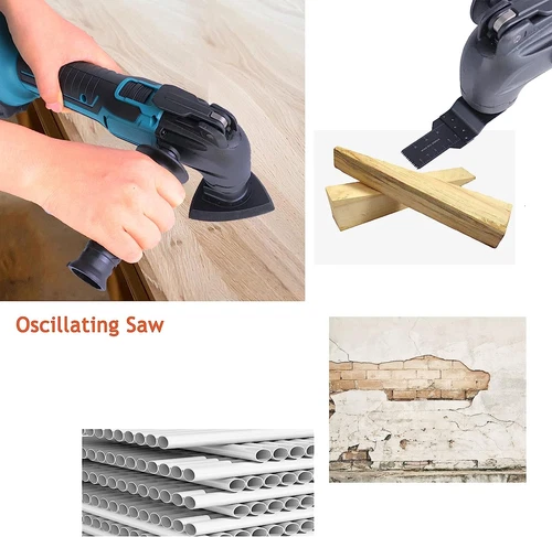 Cordless Oscillating Multi Tool Sander Scraper Saw with Accessories &Battery 21V - Picture 18 of 19