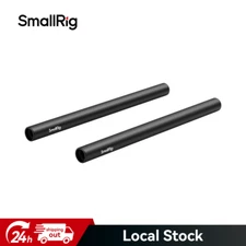 SmallRig 8 Inches (20 cm) Black Aluminum Alloy 15mm Rod with M12 Female Thread