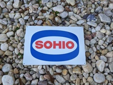 SOHIO Gas Station Pump Gasoline advertising 8 X 12 metal sign 50021
