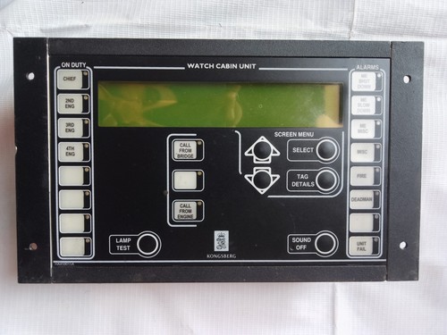Kongsberg 8100261 Rev A Watch Cabin Unit 6200364 Rev B7 WCU/LCD Panel DC41100.H - Picture 5 of 17