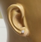 New GIA 14k rose gold .85ct round diamond stud earrings butterfly backs Natural  — photo 7