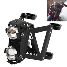 Soporte de faro auxiliar doble foco antiniebla para motocicleta CNC para Harley Yamaha