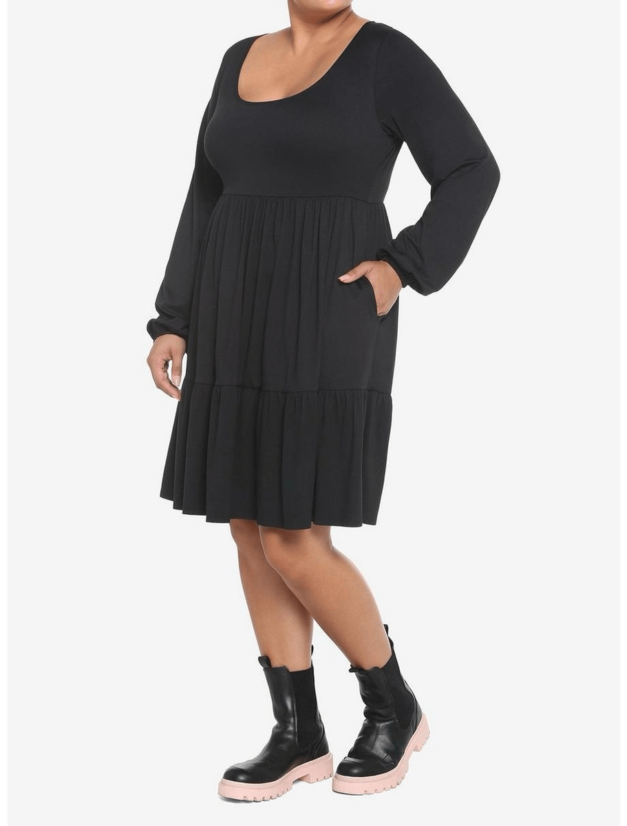 women's black mini dress Black Wool Double Breasted Mini Dress – self-portrait-US main image 1