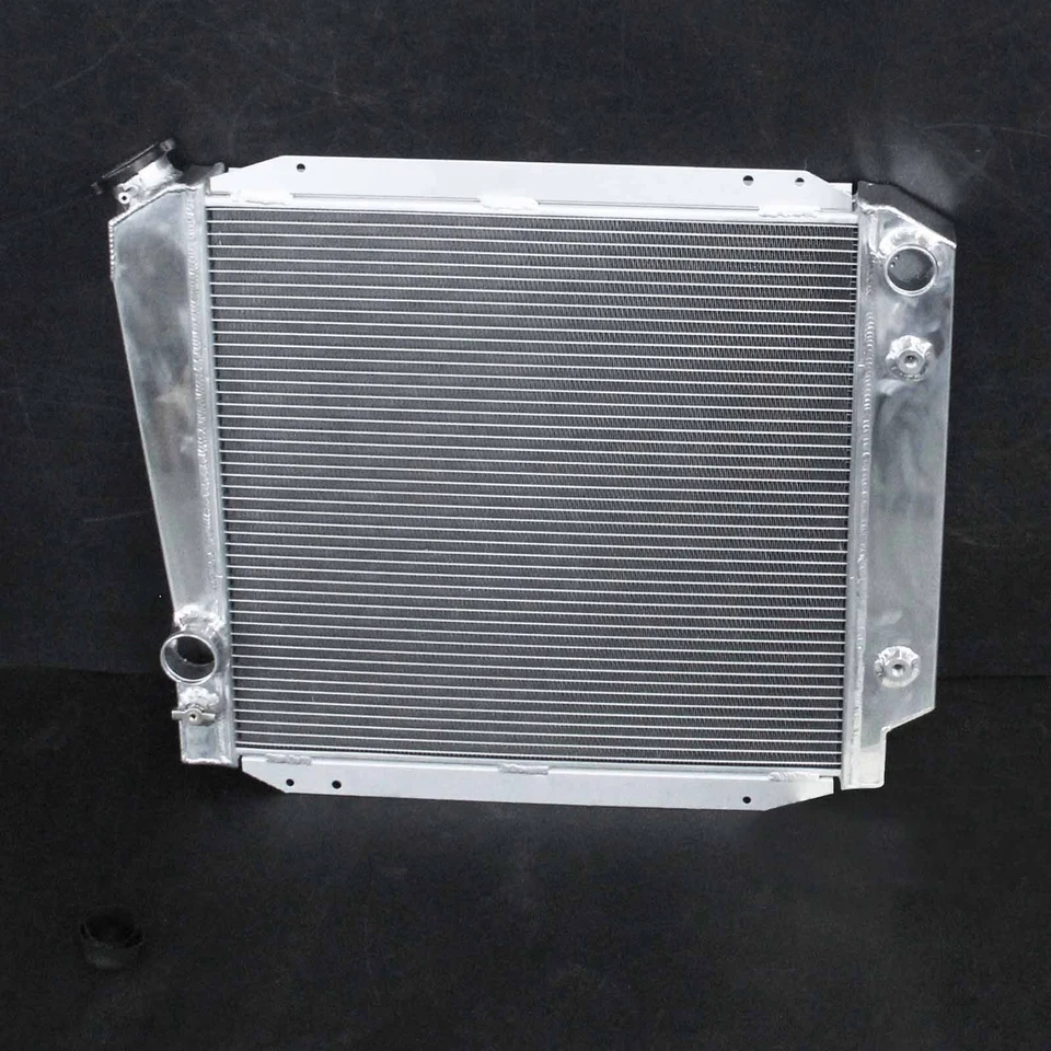 3 Row Aluminum Fit 1968-1977 Ford Bronco Base Wagon Roadster 5.0L V8 Radiator AT Foto 3 de 4