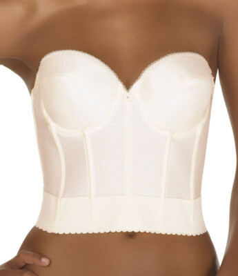 U Choose Dominique 6377 Noemi Backless Balconet Bridal UW Strapless Bra  NWOT