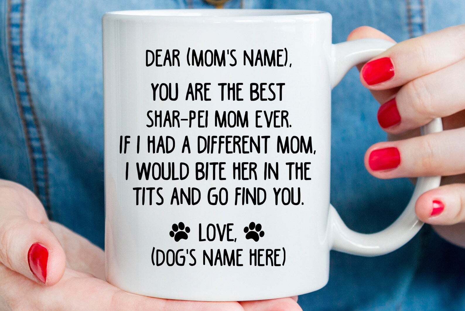 Shar Pei Mug Gifts For Shar Pei Lovers Shar Pei Cup Shar Pei Coffee Mug Shar Pei