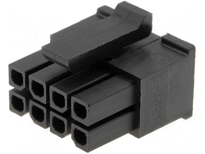 Molex 43025-0800 Micro-Fit 3.0 Female Housing Receptacle 8 Position Dual Row