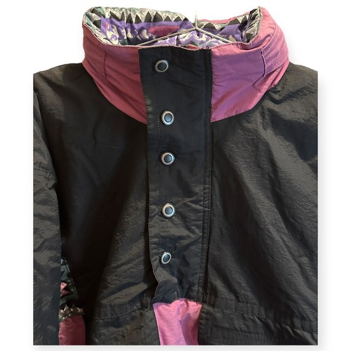Vintage Burton Surfwear Hooded Puffer Anorak Snowboard Ski Jacket Coat Size M - Picture 7 of 7
