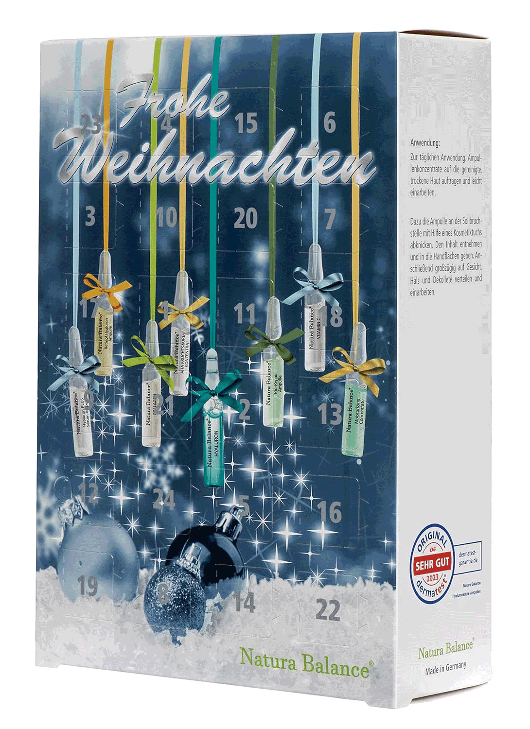 Kosmetik Adventskalender 2025 Beauty Ampullen Gesicht Pflege Damen Hyaluron Frau