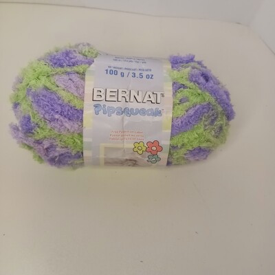 Pipsqueak Yarn Pixie Pow  057355350748 Crochet Chunky Purple Mint Green Fluffy 