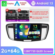Apple Carplay Car Stereo Radio For Honda Accord 9 2016 Android 13 GPS Navi 2+64G