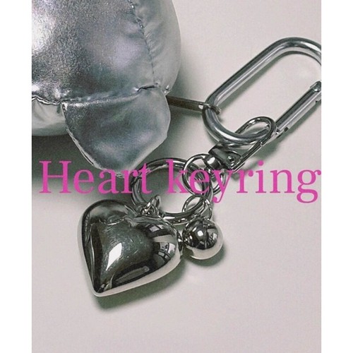 Stylish Silver Heart Keychain for Women Handmade Metal Pendant for Handbags - Zdjęcie 4 z 8