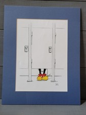 Mickey Mouse Bathroom Stall Print by W. Parry Dole, New with blemishes