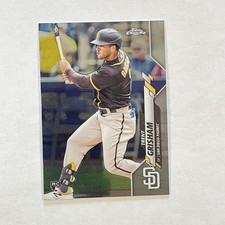 2020 Topps Chrome Update #U-34 Trent Grisham Rookie Padres Card. rookie card picture