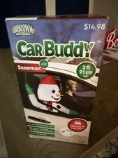 Gemmy Airblown Inflatable Snowman Car Buddy 3 Ft Energy Efficient LED Christmas 