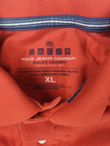 Polo Jeans Mango Orange Polo Ralph Lauren DS Vintage Y2K Mens XL - Picture 3 of 7