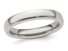 Wedding Band Ring (4.00mm) Mens or Ladies Titanium Polished