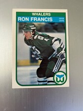 1982-83 OPC Ron Francis Hartford Whalers ROOKIE CARD #123 - Excellent. rookie card picture