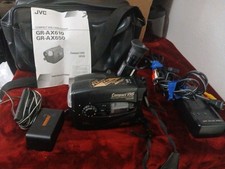 JVC Black Compact VHS-C Video Tape Camcorder GR-AX650 WORKING. READ