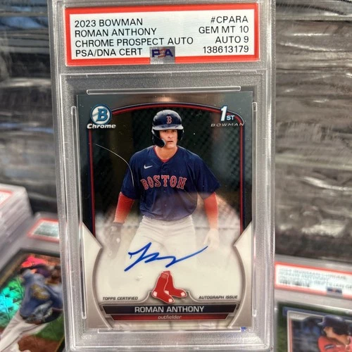 2023 Bowman Roman Anthony 1st Chrome  Prospect Auto PSA 10 Gem Please Read!