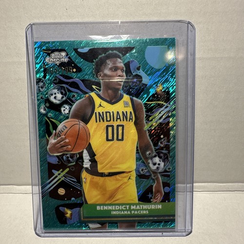 2025-26 Topps Cosmic Chrome - Bennedict Mathurin #24 Aqua Equinox Refractor /199
