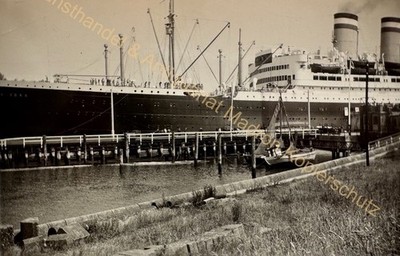 orig. Photo Ship Steamer Steamship Circa 1930 New York
