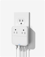 20W USB C Charger Block Slim Flat Wall Plug 2 Outlet Ports Power Adapter Hub