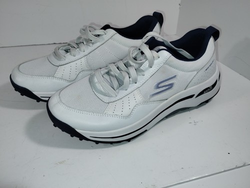 Skechers Men's Go Golf Status Arch Fit White Navy Spikeless Shoes Size 8 US - Picture 9 of 10