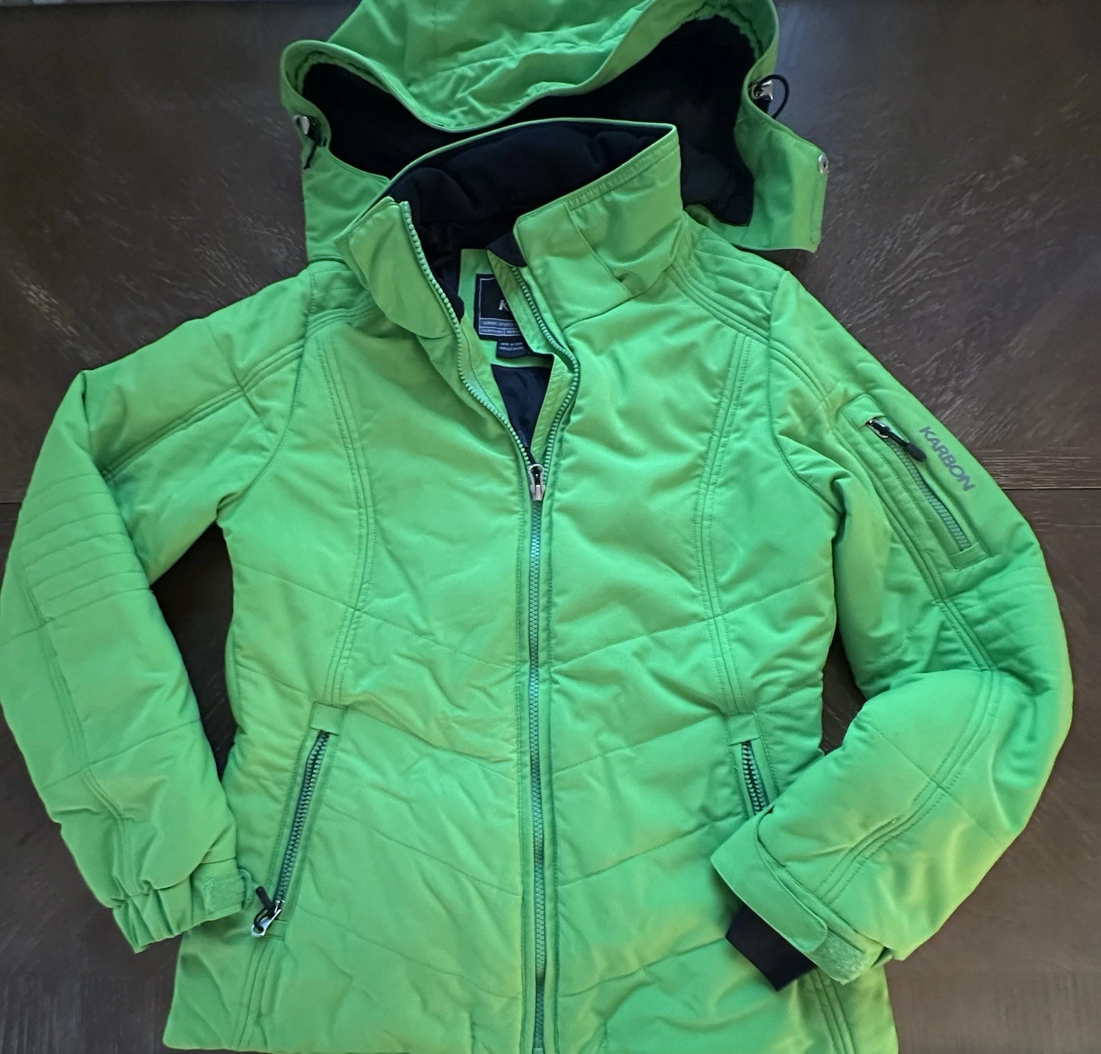 Karbon Women’s Ski Snow Winter Jacket Lime Green Size 8