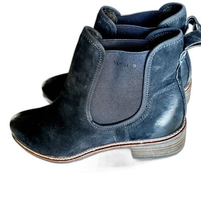 Tamaris Black Suede Chelsea Boots   Size 42 / US 10