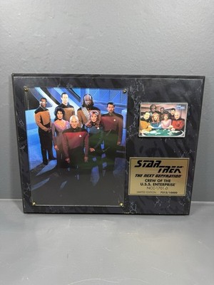 Star Trek The Next Generation Limited Edition Plaque NCC-1701-D #7212/10000