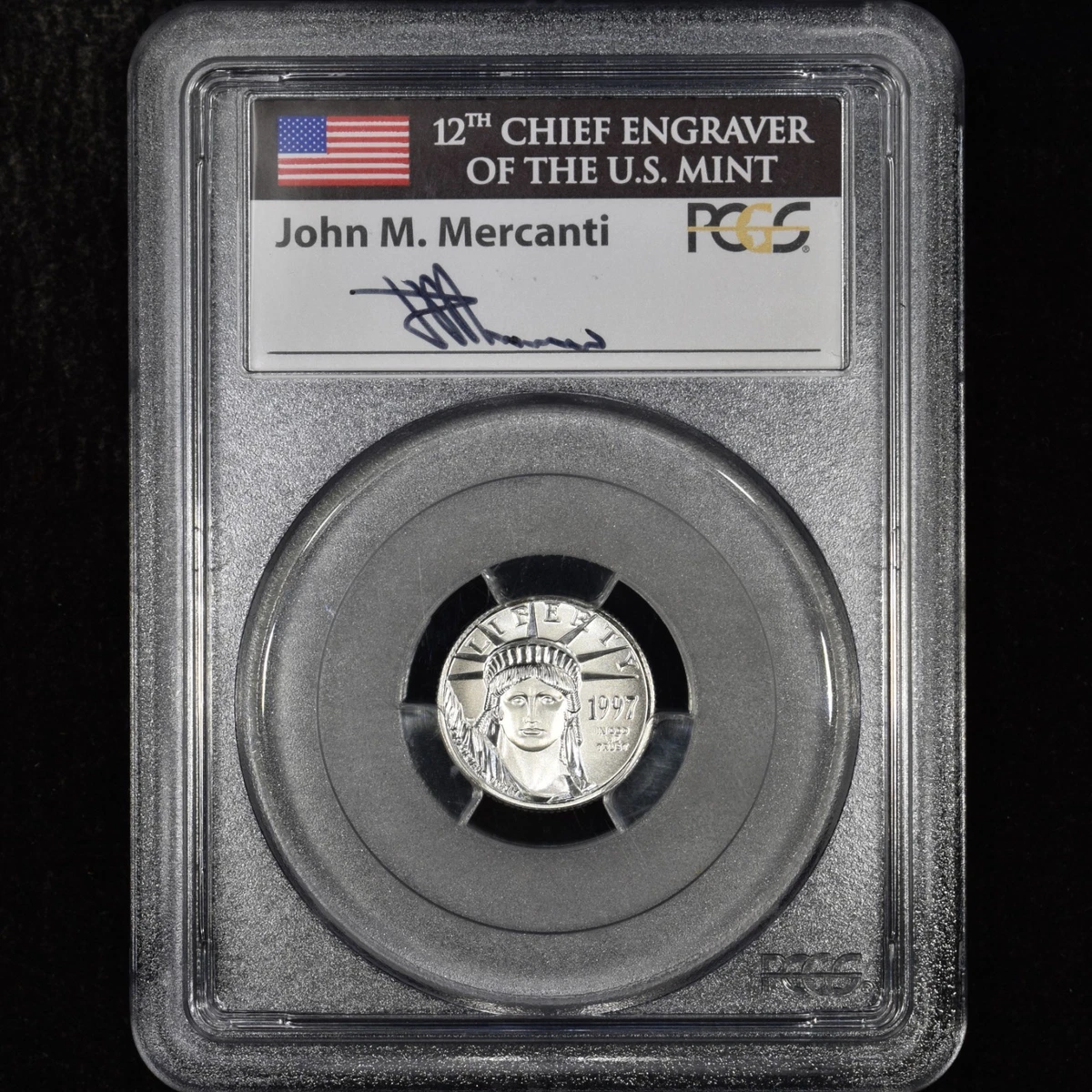 American Eagle Statue of Liberty PCGS 1997 Platinum Bullion Coins