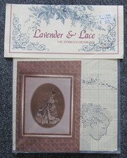 Lavender  Lace Victorian Design Counted Cross Stitch Pattern "The Bride" 1990