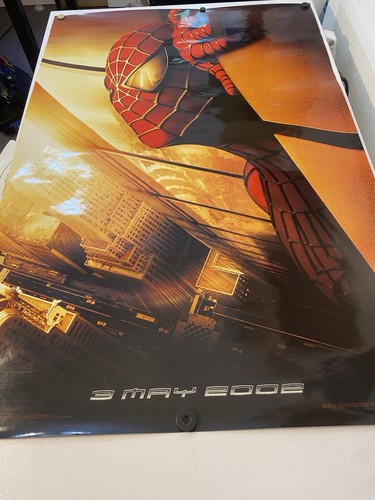 Spider-Man Original Movie Poster Recalled Twin Towers 2002 27x40 Double Sided - Picture 6 of 9