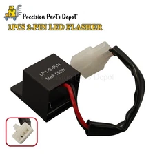 2Pin Electronic LED Flasher Relay 12V Fix Motorcycle Turn Signal Lights Blinker