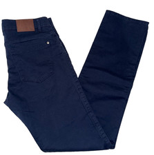 Mango Man NWT Pisa3 Slim-Fit Cotton Trousers Pants Navy Blue – Size EUR 38 / US