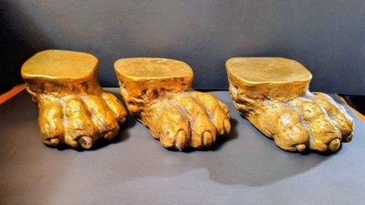 vintage gilt lion paw sculptured paws