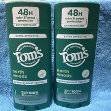 2 Tom's of Maine - Men's Antiperspirant Deodorant North Woods - 2.8 oz. New Toms