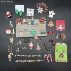 Vintage to Modern Holiday Costume Jewelry Lot 1.5 Lbs Santa Tree Pins Earrings