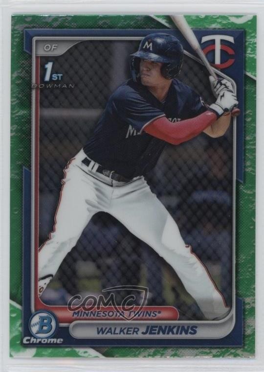 2024 Bowman Chrome Prospects Lunar Glow Refractor Walker Jenkins #BCP-43 2s2