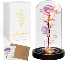 Birthday Gifts for Women,Flowers for Delivery Prime,Colorful Rainbow Light up Ro