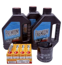 Suzuki Oil Change Kit W/ Spark Plugs GSXR600 GSX-R 600 (1997-2007)